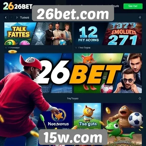 A diversidade de jogos disponíveis no 26bet.com